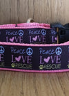 Peace, Love, and Rescue Collar