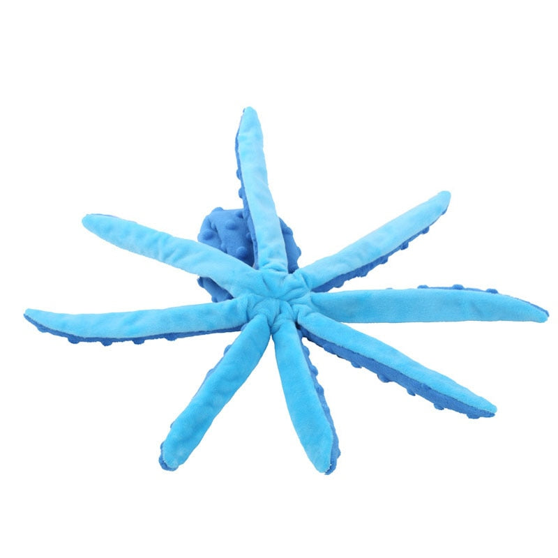 Plush Pet Chew Octopus Toy