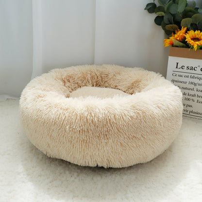 Round Fleece Kennel Bed
